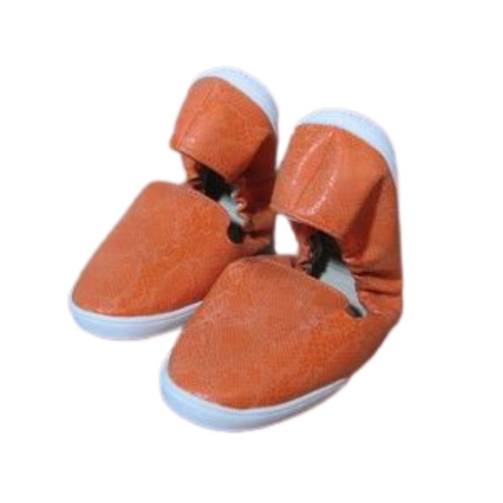 Fitkick Foldable Sneakers Kruzers Street Orange XL 10-11 Women Slip-on